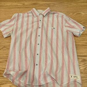 Nat Nast Seersucker Button Down Mens XL